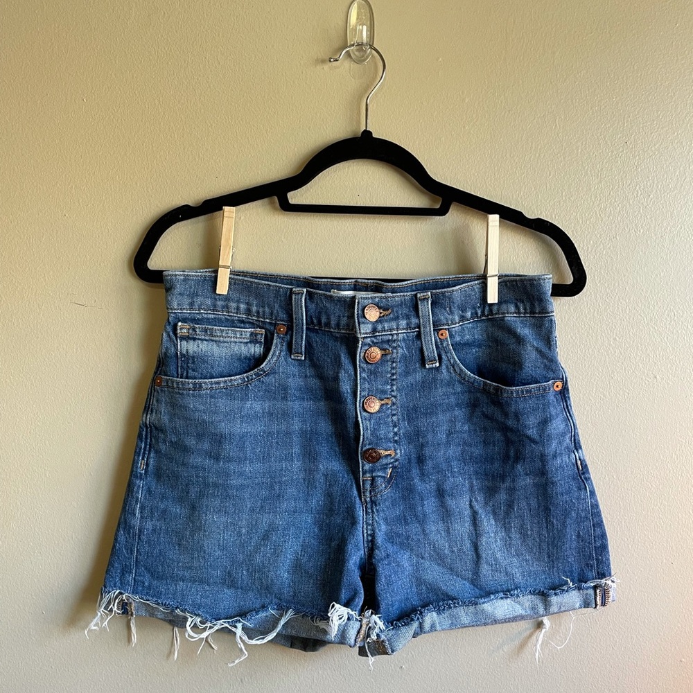 Madewell Women’s Mom High-Rise Jean Shorts Size 28